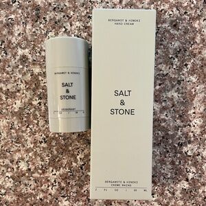 SALT & STONE Bergamot & Hinoki hand Cream and Bergamot & Hinoki Deodorant New
